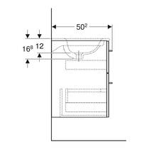 Тумба для раковини Geberit Selnova Square 501.212.00.1 підвісна, білий глянець, фото №5