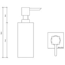 Дозатор для рідкого мила Decor Walther Corner  CO SSP 0839782 золото матовий, фото №2