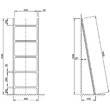 Тримач для рушників Decor Walther Stone HTL 0931850 драбина, білий матовий, фото 2
