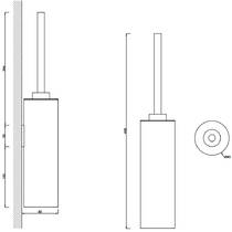 Щітка для унітаза Decor Walther Century SBG 0585682 золото матовий, фото №2