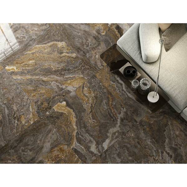 Керамограніт Argenta Ceramica Linz Brown 120x260 см, фото 2