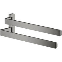 Держатель для полотенец Axor Universal Softsquare 42821330 поворотный динамический, хром черный полированный, фото №1