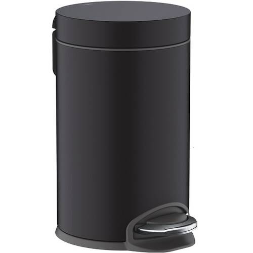Відро для сміття Hansgrohe AddStoris 41775670 3 л з педаллю, чорний матовий, фото 1
