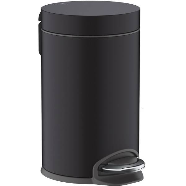 Відро для сміття Hansgrohe AddStoris 41775670 3 л з педаллю, чорний матовий, фото 1
