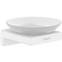 Мыльница Hansgrohe AddStoris 41746700 с держателем, белый матовый, фото №1