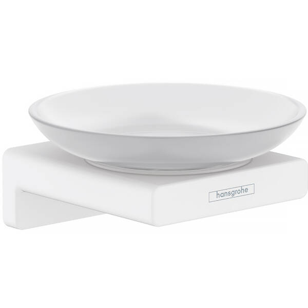 Мильниця Hansgrohe AddStoris 41746700 з тримачем, білий матовий, фото 1
