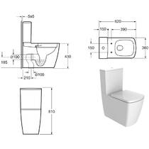 Унітаз підлоговий до компакта Devit Country 3010125, фото №2