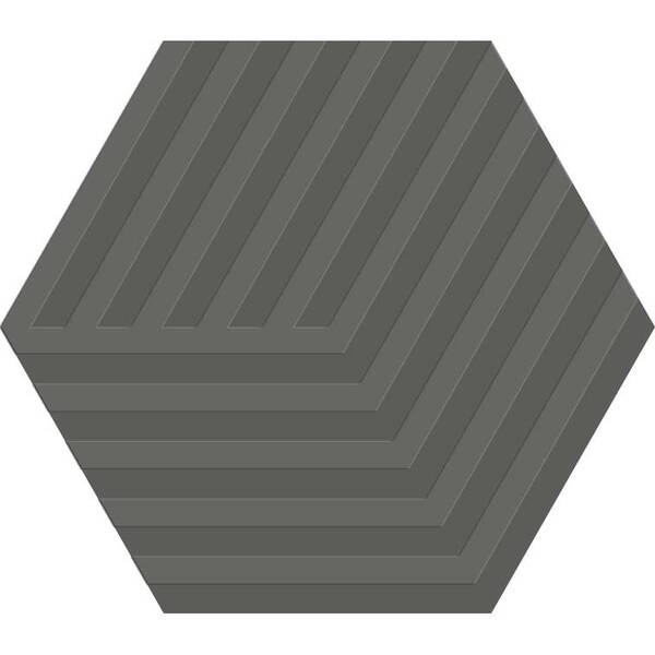 Керамограніт Argenta Ceramica Gallery Cube Dark Hex 14x16 см, фото 1