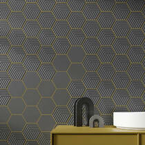 Керамогранит Argenta Ceramica Gallery Cube Dark Hex 14x16 см, фото №1