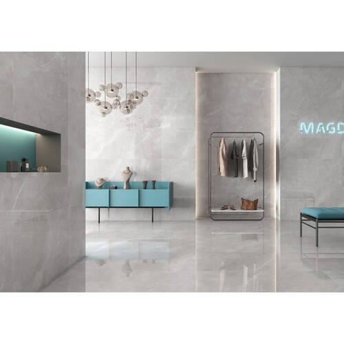 Керамограніт Geotiles Magda Marfil (Fam017 Compacglass Rect) 90x90 см, фото 2