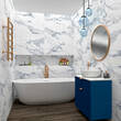Плитка Geotiles Valeria Blue 25х50 см, фото 2