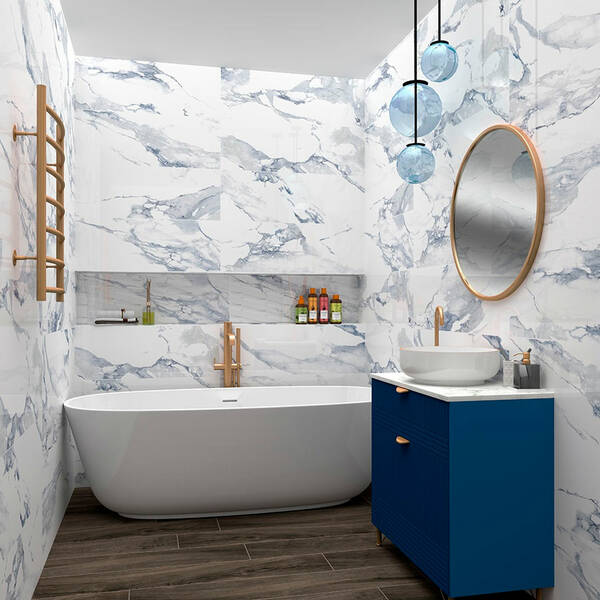Плитка Geotiles Valeria Blue 25х50 см, фото 2