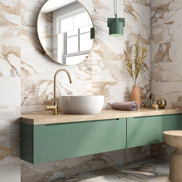 Плитка Geotiles Valeria Rlv Oro 25x50 см, фото 2