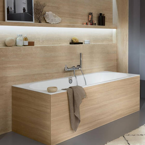 Ванна кварилова Villeroy&Boch Oberon 2.0 uBQ170OBR2DV-RW 170х75 см, білий мат, фото 3
