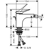 Смеситель для биде Hansgrohe Vivenis 75200700 белый матовый, фото №2