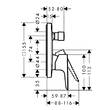 Змішувач прихованого монтажу для ванни/душу Hansgrohe Talis E 71474140 бронза матовий, фото 2
