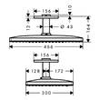 Верхній душ Axor ShowerSolutions 35281670 чорний матовий, фото 2