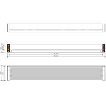 Полиця скляна Decor Walther Brick BK GLA60 0590700 60 см хром/скло білий, фото №2