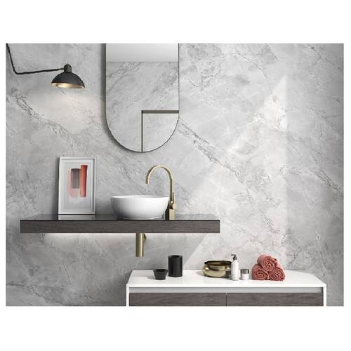 Керамограніт ITT Ceramic Brazil Super White Hond 6mm 120х300 см, фото 2