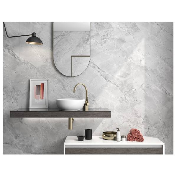 Керамограніт ITT Ceramic Brazil Super White Hond 6mm 120х300 см, фото 2