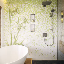 Душова штанга Hansgrohe Unica S Puro 28631340 900 мм хром чорний матовий, фото №3