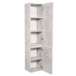 Пенал Аква Родос Винтаж 35 см консольный правый бетон, фото 2