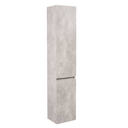 Пенал Аква Родос Винтаж 35 см консольный правый бетон, фото 1