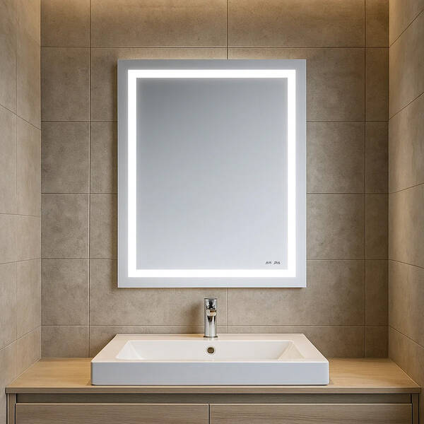 Дзеркало AM.PM GEM M91AMOX0551WG38 з LED-підсвічуванням по периметру, 55х70 см, фото 1