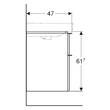 Тумба для раковини Geberit Smyle Square 500.356.JR.1 підвісна 120 см горіх темний, фото 3