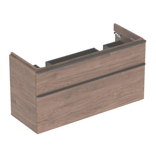 Тумба для раковини Geberit Smyle Square 500.356.JR.1 підвісна 120 см горіх темний, фото 1