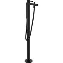 Змішувач для ванни Hansgrohe Finoris 76445670 підлоговий, чорний матовий, фото №1