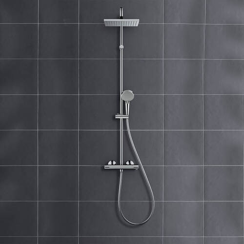 Душова система Hansgrohe Vernis Shape Showerpipe 230 1jet 26286000 з термостатом, фото 2