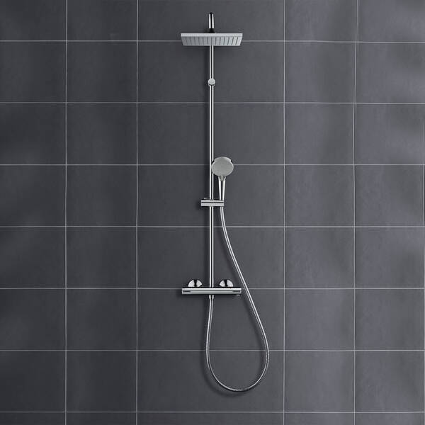 Душова система Hansgrohe Vernis Shape Showerpipe 230 1jet 26286000 з термостатом, фото 2
