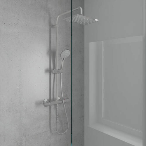 Душова система Hansgrohe Vernis Shape Showerpipe 230 1jet 26286000 з термостатом, фото 3
