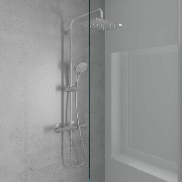 Душова система Hansgrohe Vernis Shape Showerpipe 230 1jet 26286000 з термостатом, фото 3