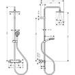 Душова система Hansgrohe Vernis Shape Showerpipe 230 1jet 26286000 з термостатом, фото 4