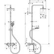 Душова система Hansgrohe Vernis Shape Showerpipe 230 1jet 26284000 з термостатом, фото 3