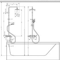 Душевая система Hansgrohe Vernis Shape Showerpipe 230 1jet 26284000 с термостатом, фото №2