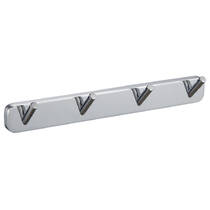 Планка с крючками Аква Родос Capri 6654 4 крючка хром, фото №1