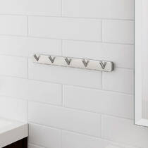 Планка з гачками Аква Родос Capri 6655 5 гачків хром, фото №4