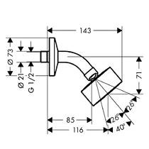 Верхний душ Axor One 48490140 бронза матовый, фото №2