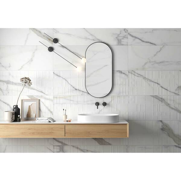 Плитка Argenta Ceramica Xs Athena Block White 40x120 см, фото 2