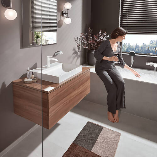 Смеситель для раковины Hansgrohe Vivenis 75022700 белый матовый, фото 4