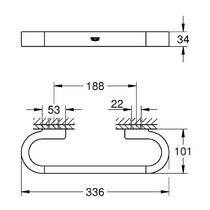 Поручень для ванни Grohe Selection 41064GN0 брашоване золото, фото №3