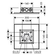 Верхній душ Axor ShowerSolutions 35317820 нікель матовий, фото №2