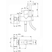 Гигиенический душ Devit Art CV50795640 со смесителем, фото №2