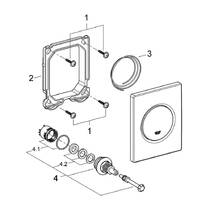 Клавиша смыва Grohe Nova Cosmopolitan 38804P00 хром матовый, фото №4