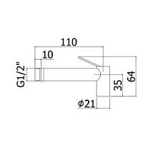 Гигиенический душ Paffoni Tweet Round Mix ZDUP 110 HGSP со смесителем, матовое золото, фото №3