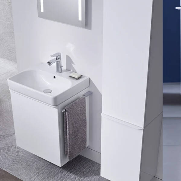 Тумба для раковини Geberit Smyle Square 500.364.00.1 підвісна 50 см білий, фото 6
