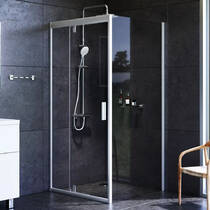 Душова кабіна AM.PM Gem W90UG-404-090MT 90x90 см профіль хром матовий, прозоре скло, фото №1